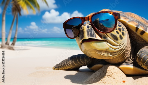 Chilling Turtle: A Symphony of Summer and Relaxation