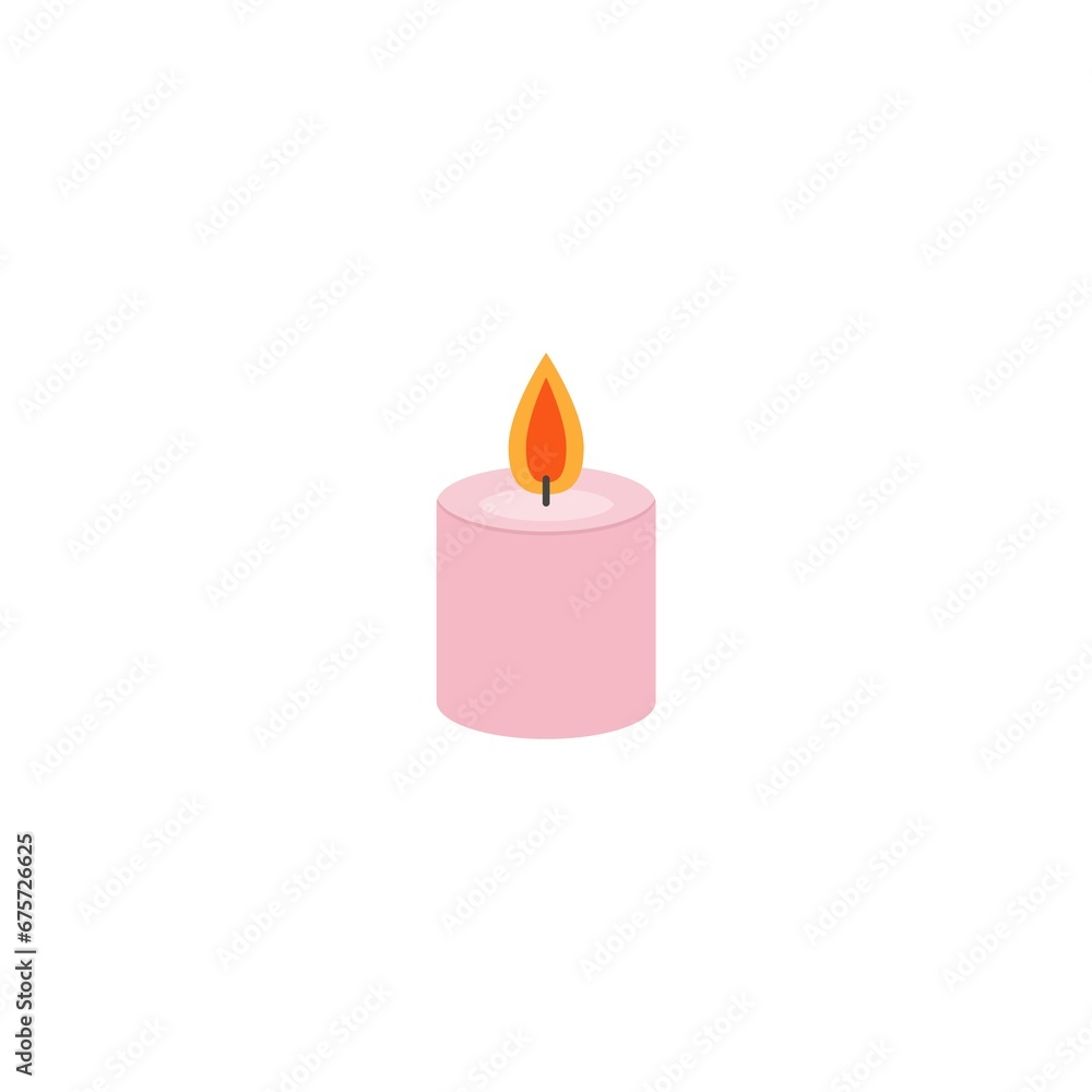 Candle logo icon isolated on white background Candle logo icon isolated on white background