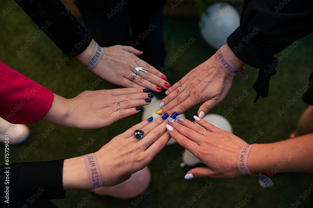 Fototapeta premium Bride to be. Inscription for a bachelorette party