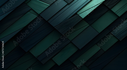 Sleek geometric pattern with varying shades of green creating a modern and stylish abstract background.