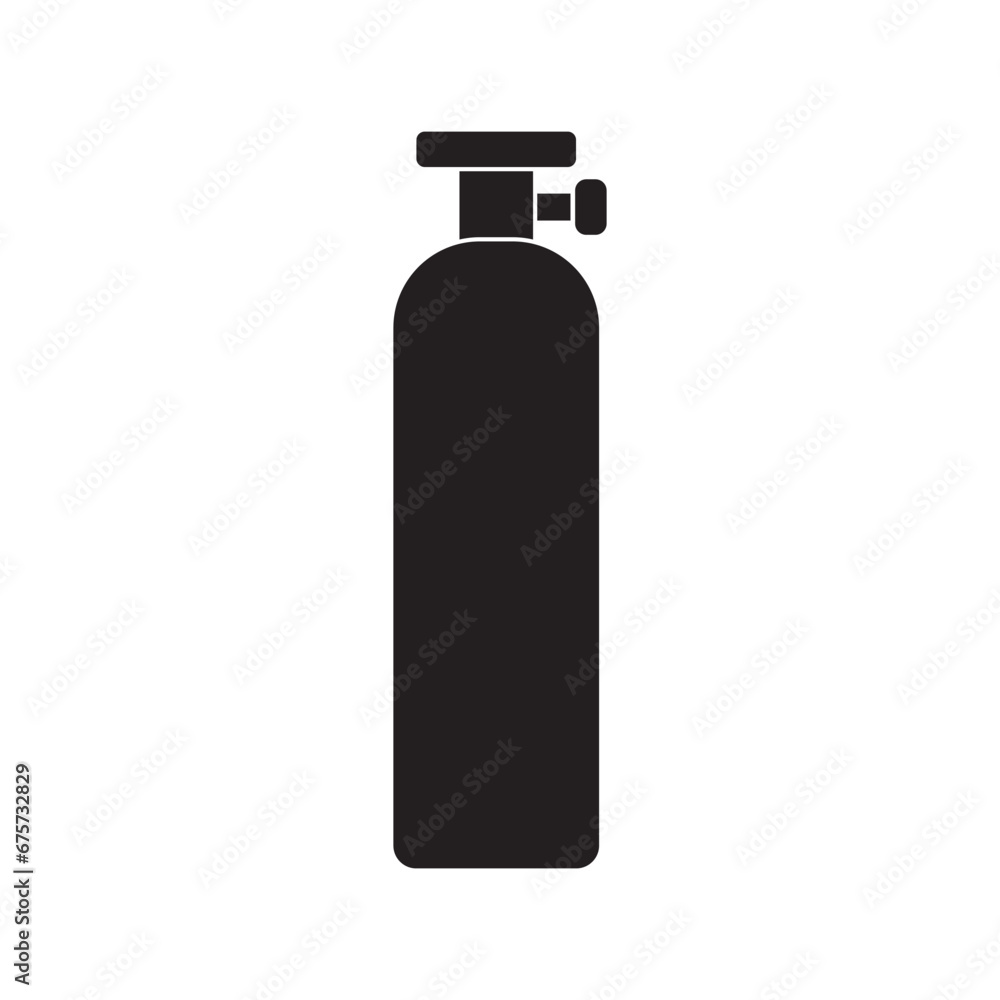 Gas cylinder logo icon, vector illustration design Gas cylinder logo icon, vector illustration design