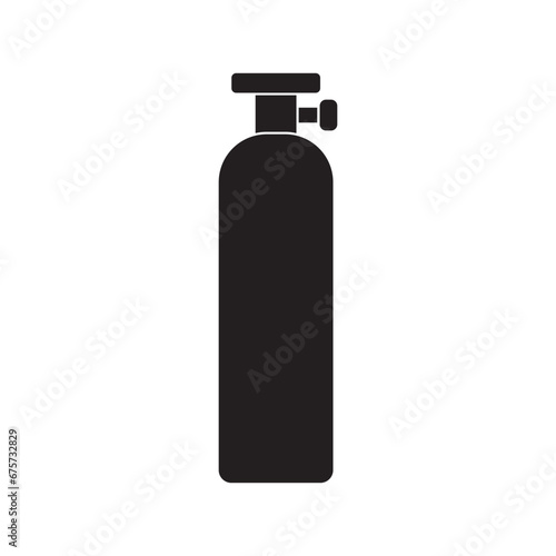 Gas cylinder logo icon, vector illustration design
