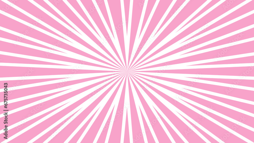 Pink and white sunburst background Pink and white sunburst background