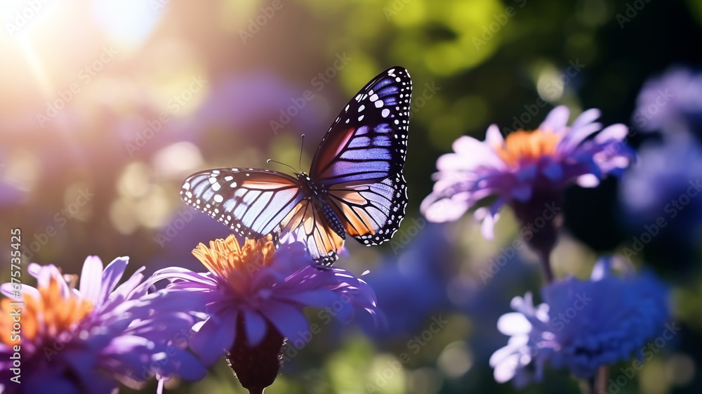 butterfly and beautiful flower spring summer. butterfly and beautiful flower spring summer.