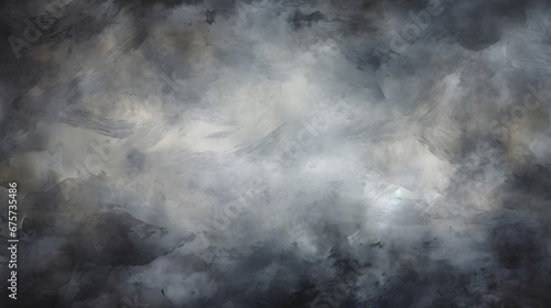 Abstract watercolor paint background dark grey color grunge texture for background