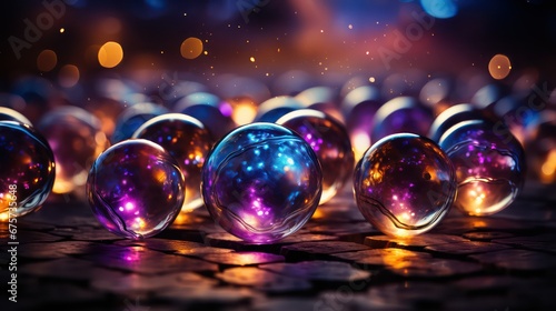 background with colorful bubbles