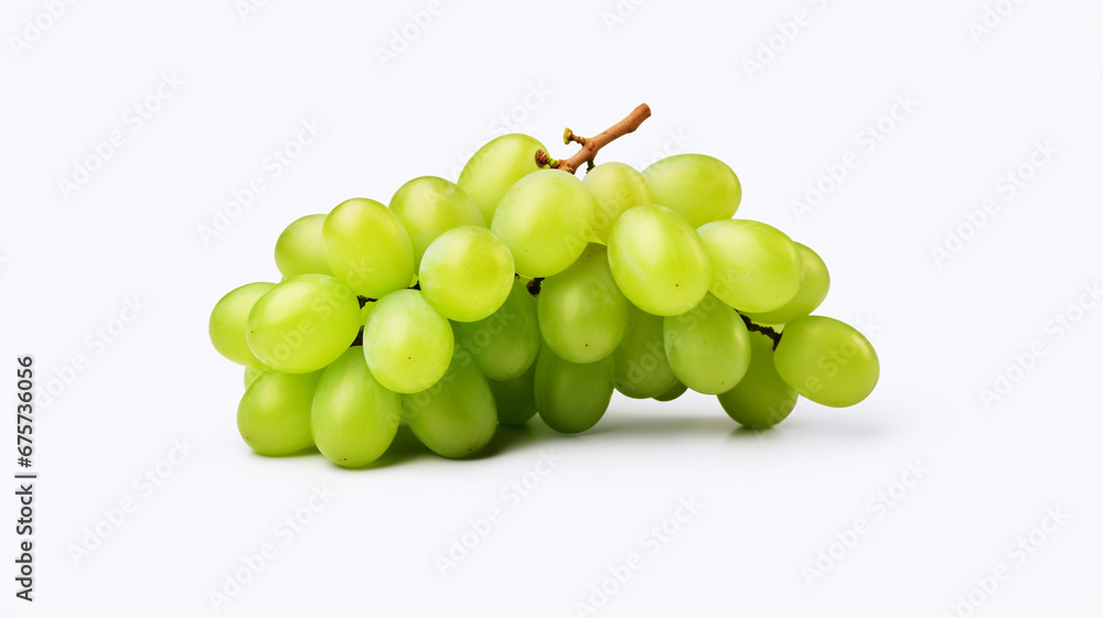 grapes with green grape leaves isolated on white background grapes with green grape leaves isolated on white background