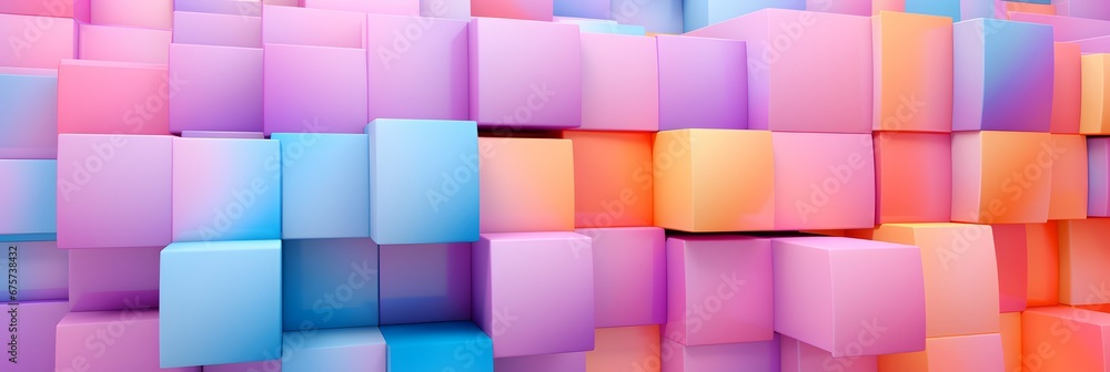 Wide screen colorful abstract wallpaper background design, banner, mesmerizing, colorful, geometry, geometrical, graphic