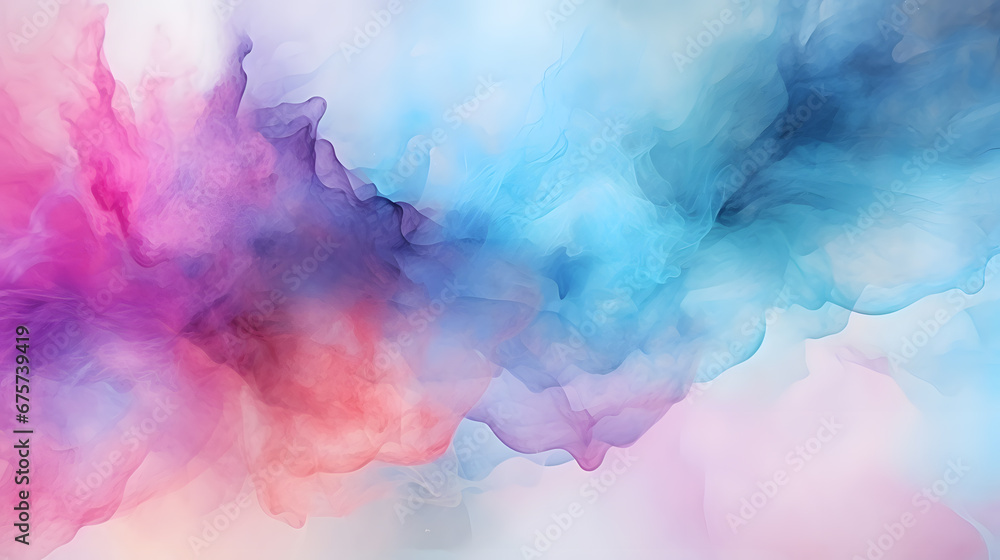 Abstract watercolor paint background rainbow colors grunge texture for background