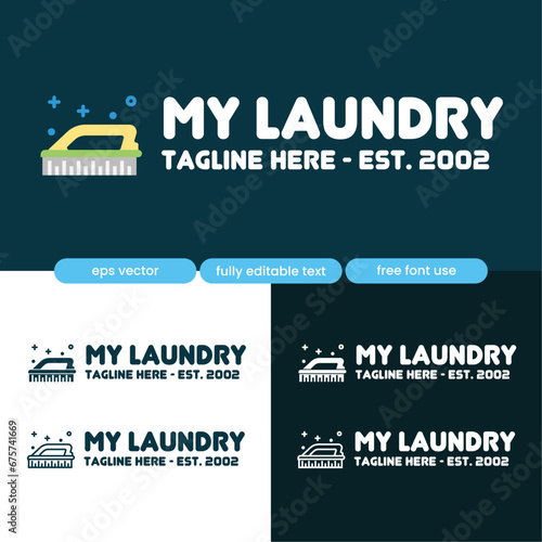 Laundry Business Logo
