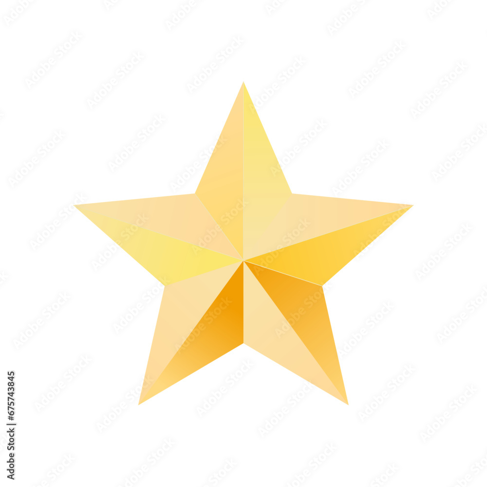 golden star isolated on white background golden star isolated on white background