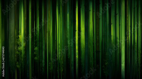 Textured green vertical stripes background with gradient shades. Modern abstract background.