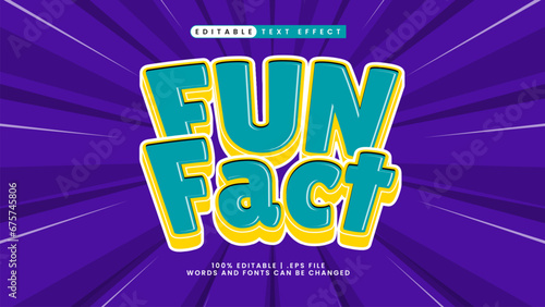 fun fact text effect