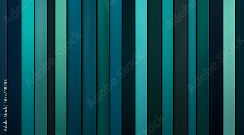 Bright vertical stripes in aqua and teal, evoking a fresh and dynamic feel.