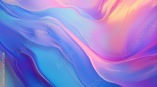 abstract Iridescent background texture with waves