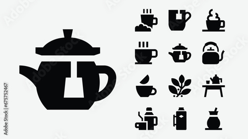 Tea Solid Icons