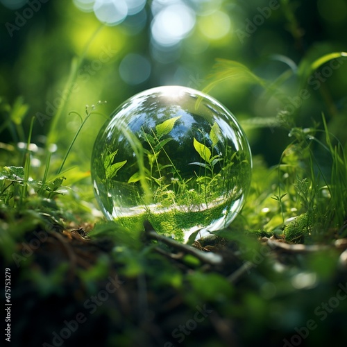 Earth in nature eco bio grass