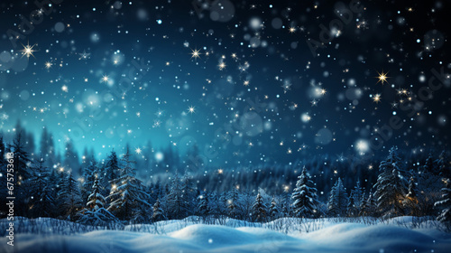 Realistic christmas background with snowflakes