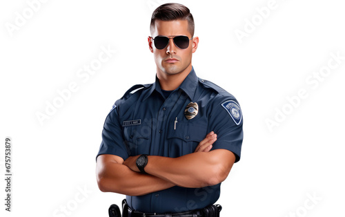 Security Guard On Transparent Background.