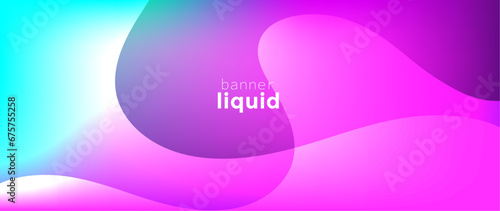 Background with wave, Pink banner