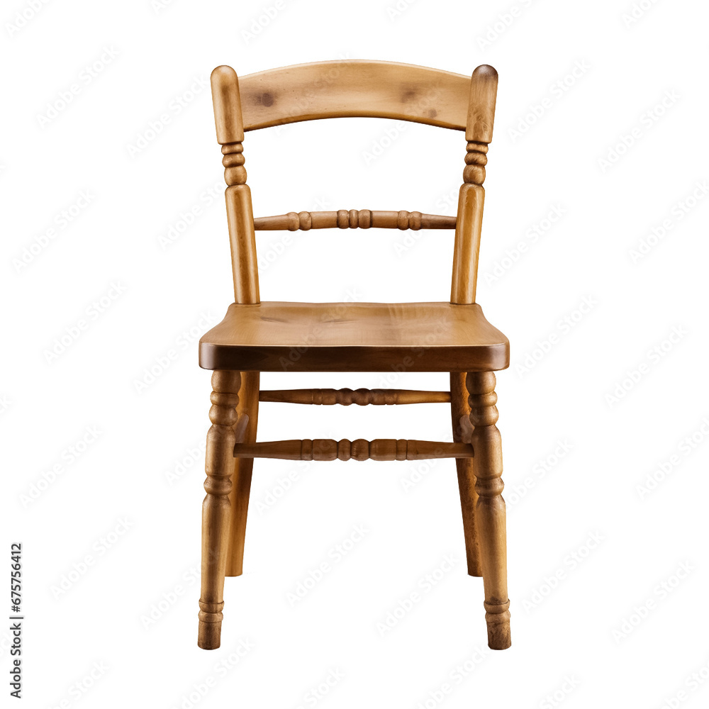 Wooden chair isolated on white Wooden chair isolated on white