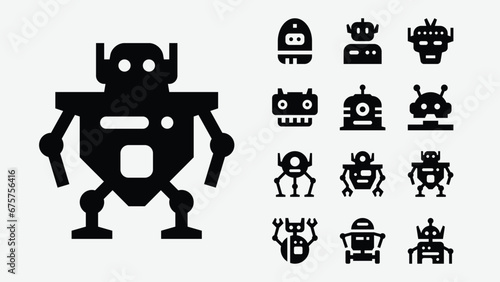 Robots Solid Icons