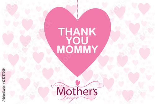 Happy Mother's Day. banner, Greeting card, poster © 42L