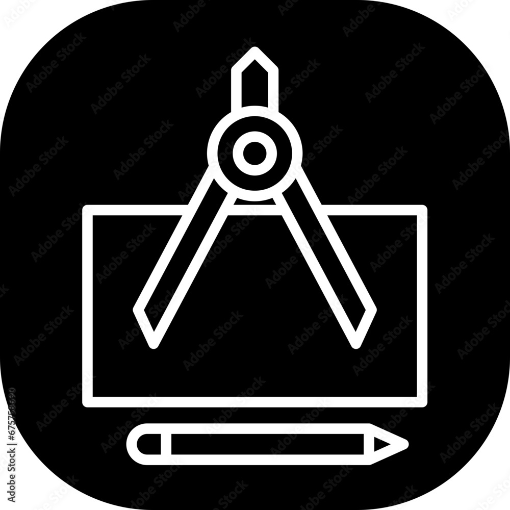 Design engineering icon with black filled line outline style. design, abstract, success, report, banner, graphic, template. Vector Illustration Design engineering icon with black filled line outline style. design, abstract, success, report, banner, graphic, template. Vector Illustration