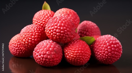 a group of red fruit