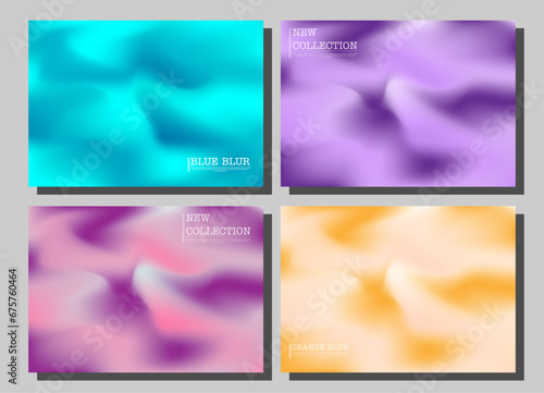 Colorful gradient background. Color blur. A set of templates for interior decoration, prints, jewelry, creativity and web design. The basis for posters, posters, covers and creative ideas