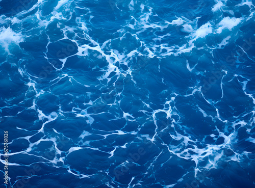 青い海　水面の背景 © Jusco