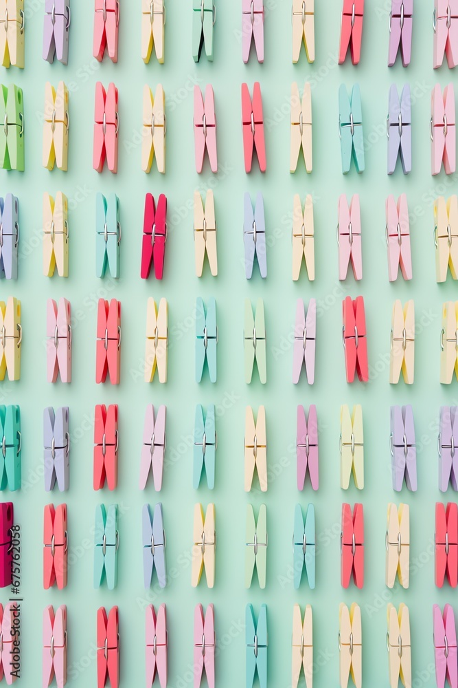a group of clothes pegs