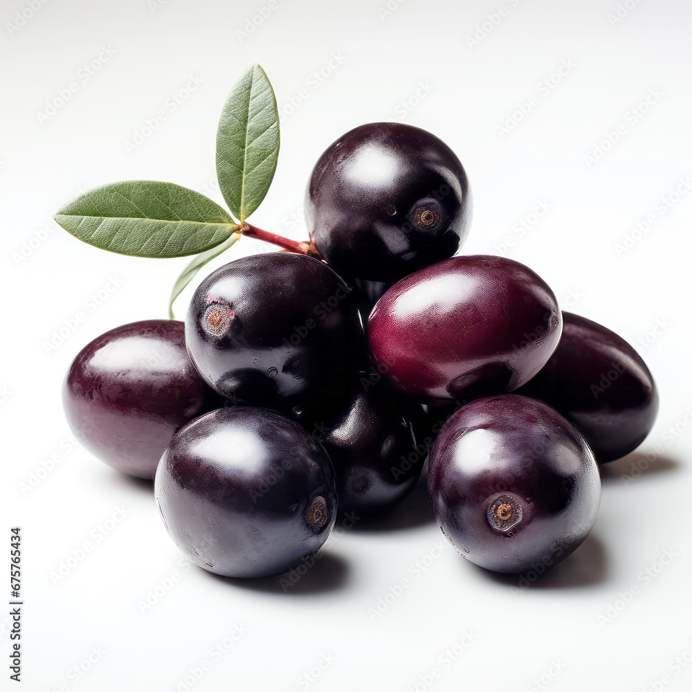 Olives with leaves isolated on a white background
Olives with leaves isolated on a white background