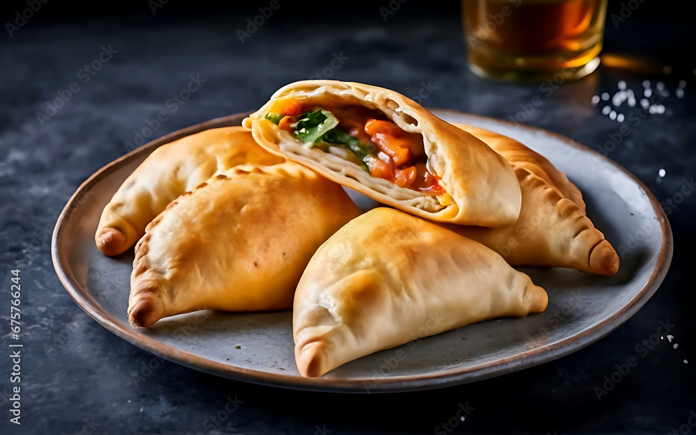 Capture the essence of Empanada in a mouthwatering food photography shot Generative AI Capture the essence of Empanada in a mouthwatering food photography shot Generative AI