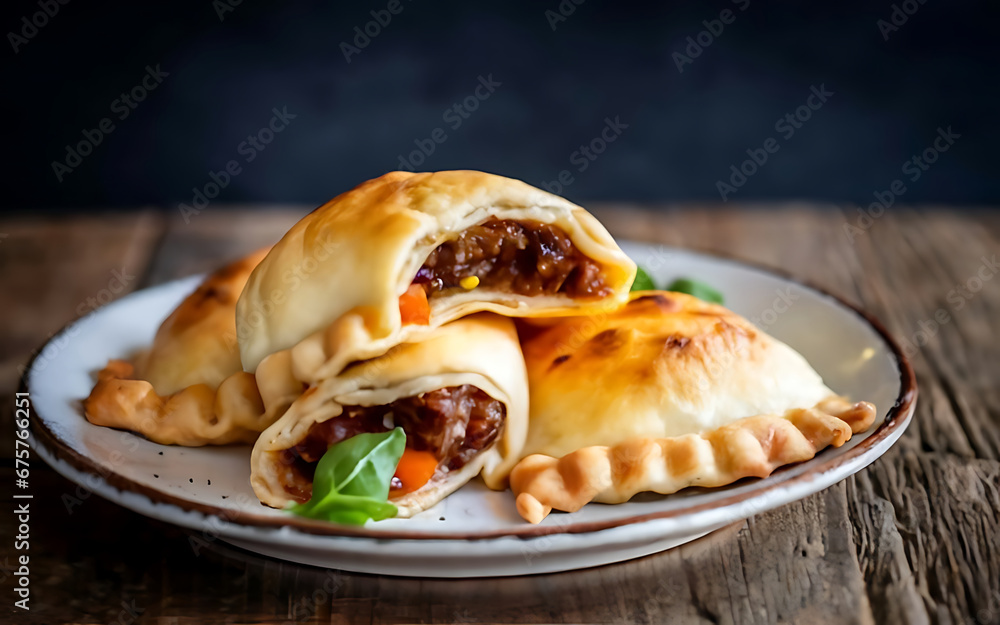 Capture the essence of Empanada in a mouthwatering food photography shot Generative AI Capture the essence of Empanada in a mouthwatering food photography shot Generative AI