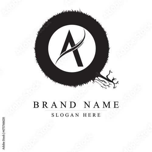 initials letter QA logo design vector illustration template, Initial letter QA logo,