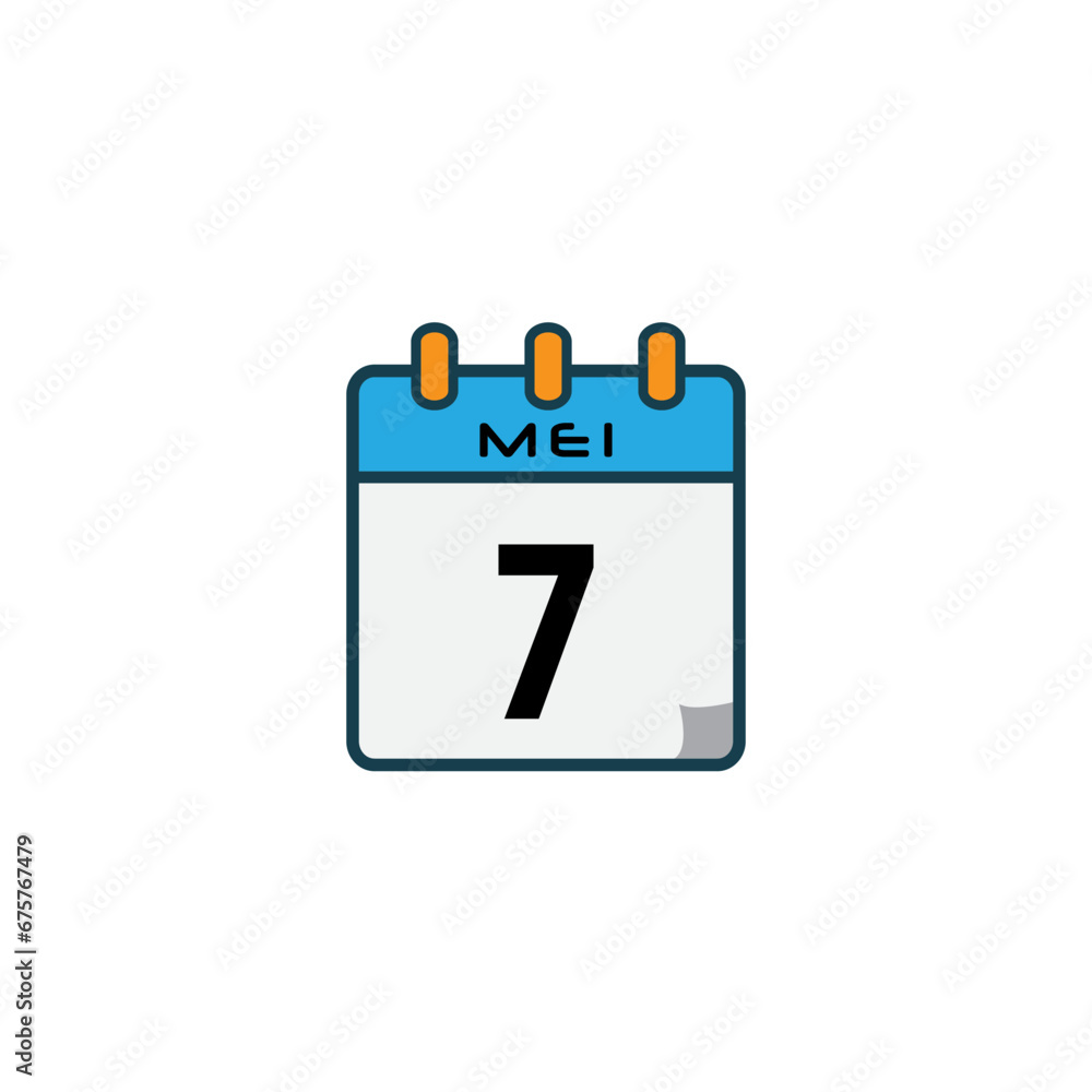 May date icon vector logo design template May date icon vector logo design template