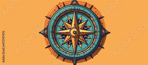 vintage old Compass illustration, spiritual guidance tarot reader
