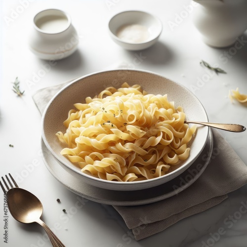 bowl of pasta food background for social media post