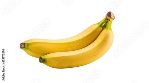 A banana on the transparent background