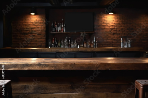 Wallpaper Mural Solid wood bar in the bar Torontodigital.ca