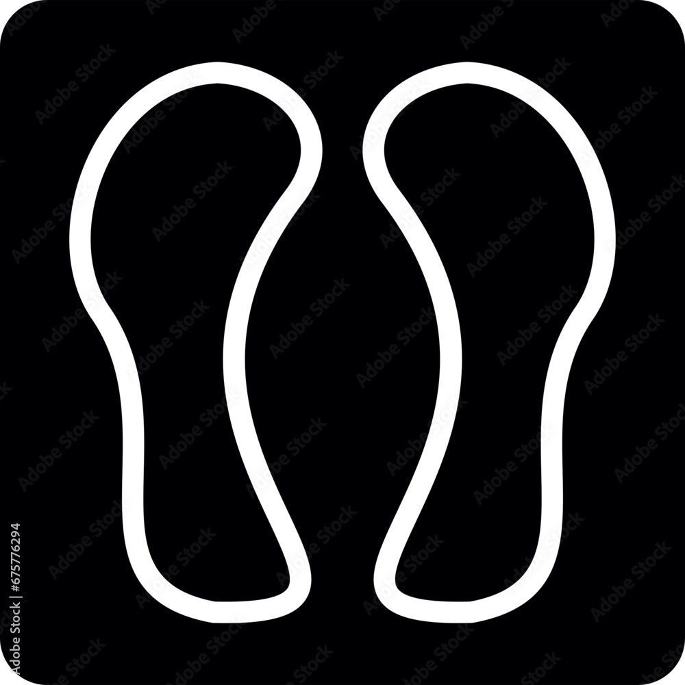 Obraz premium Footprint Icon