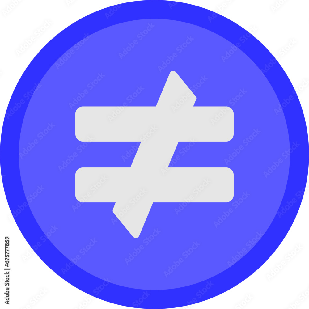 Not Equal Icon Not Equal Icon