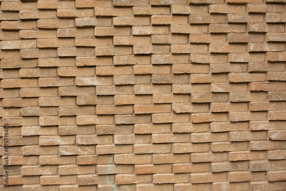Photo of an old empty brick background for design. A red brick wall. Photo of an old empty brick background for design. A red brick wall.