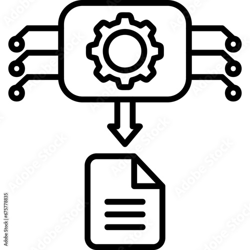 Machine Generated Data Icon