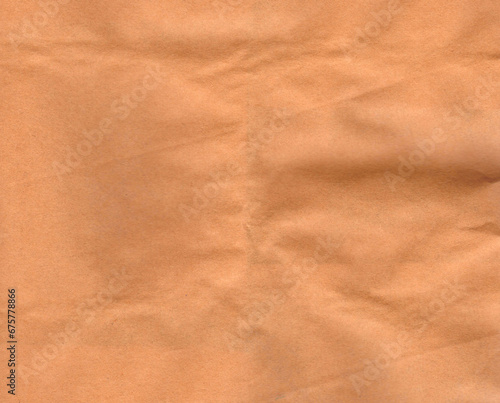 Crumpled craft paper sheet