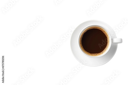 Coffee Cup and Copy Space on transparent background.