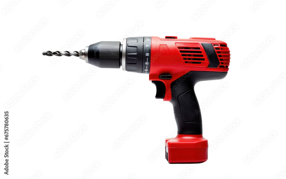 Power Tool in Focus On Transparent Background