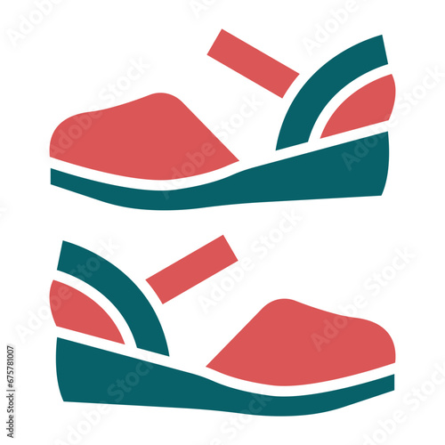 Vector Design Women Shoes Icon Style
