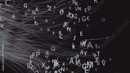 Photos Fondo de letras y palabras sobre fondo blanco
